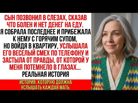 Видео: Я принесла суп «больному» сыну, но застыла у двери… Его веселый смех по телефону разрушил мой мир