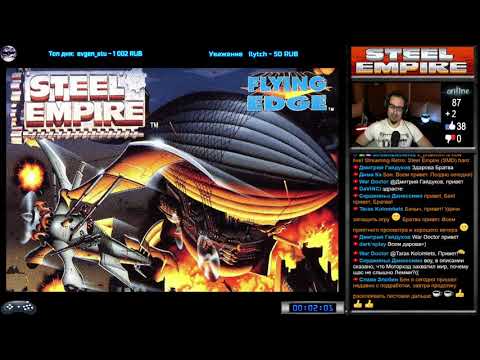 Видео: Steel Empire прохождение [ hard ] | Игра (SEGA Genesis, Mega Drive) 1992 Стрим RUS
