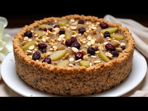 Видео: Никакой муки и сахара! Мой любимый овсяный пирог за 15 минут!