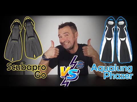 Видео: Обзор -  сравнение ласт для дайвинга Aqualung Phazer и Scubapro Go