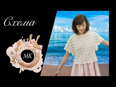Видео: Брызги волн—лёгкий узор для лета | Мастер-класс и схема.