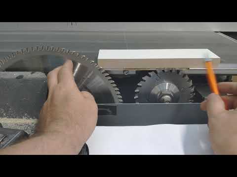 Видео: Так куда же пилит подрезанная пила на форматно-раскроечном станке.