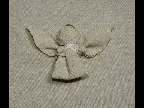 Видео: Рождественский ангел. Мастер класс