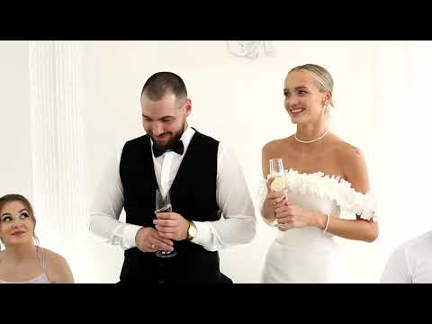Видео: Перший тост за наречених! Вітання від батьків!