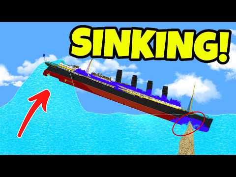 Видео: Пытаюсь ВСЁМИ ПОТОПИТЬ RMS Lusitania! Плавающая песочница