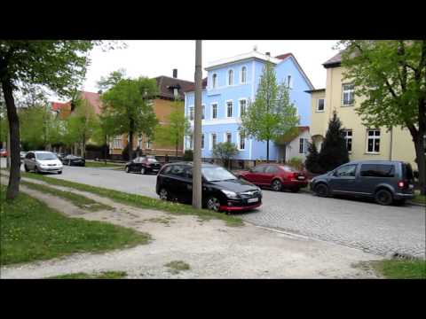 Видео: Улица Grochlitzer srt. Naumburg/Наумбург. Обзор. Германия.