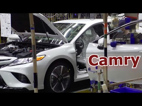 Видео: Как собирают Toyota Camry на заводе в США. Японское качество и контроль сборки автомобилей