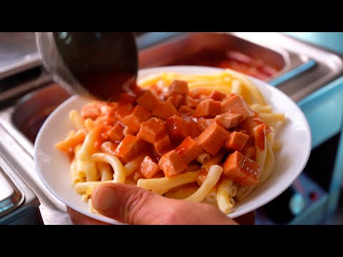 Видео: Фирменные блюда автобусного производства в Дрездене! Большая порция за небольшие деньги