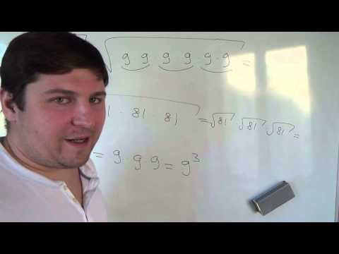 Видео: Алгебра 8 класс. Корень от степени