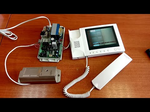 Видео: Видеодомофон Визит с БКМ440 после ремонта, монитор МТ460СМ