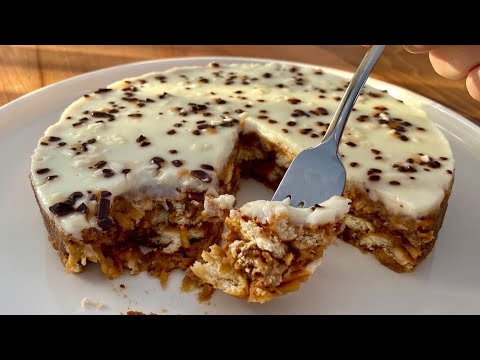 Видео: Яблочный пирог 🍏 Без муки 👌 Без яиц 👌 Готовится за 10 минут 😋