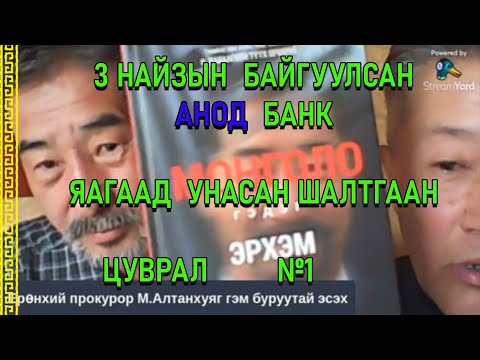 Видео: АНОД банк унасан шалтгаан - Цуврал №1 ЕРӨНХИЙ ПРОКУРОР