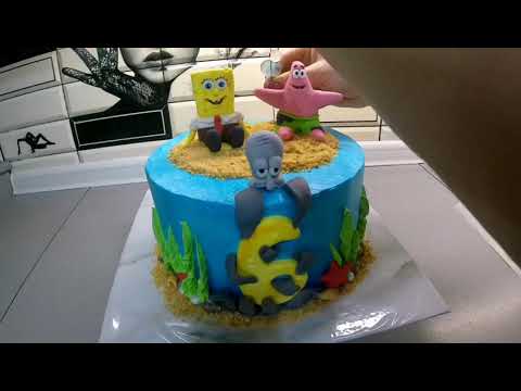 Видео: ТОРТ ГУБКА БОБ/СПАНЧ БОБ/Sponge Bob Cake