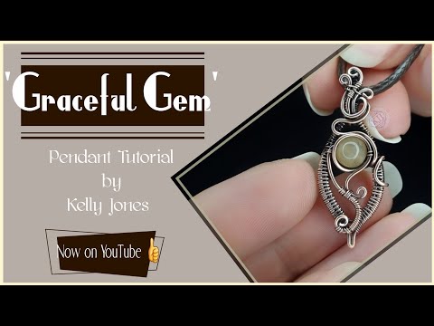 Видео: Мастер-класс по изготовлению изящного кулона с драгоценными камнями.