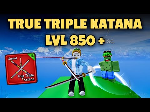 Видео: Как получить настоящую тройную катану (TTK) на 850 в Blox Fruits