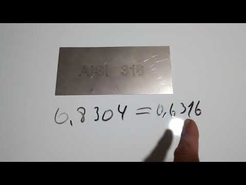 Видео: Вот она красавица AISI 316. - королева нержавейки.