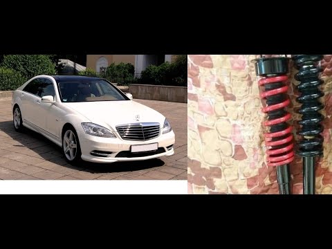 Видео: Мерседес W221 на Пружины Замена Самое лучшее видео про пружины