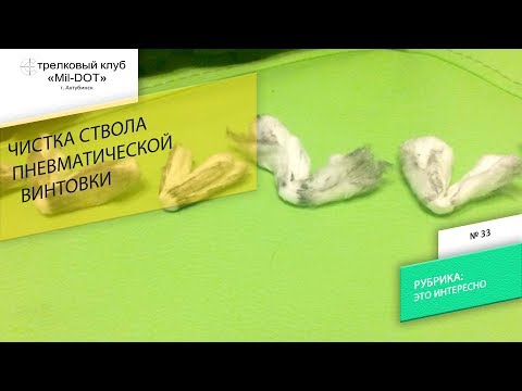 Видео: Чистка ствола пневматической винтовки