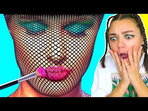 Видео: Новые Лайфхаки Для Красоты! Макияж через сетку?