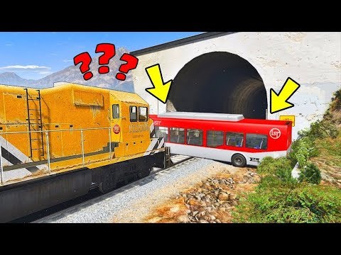 Видео: Автобус пойызды тоқтата алама? "GTA V"