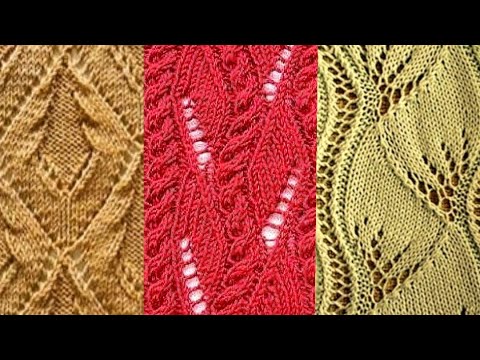 Видео: Шикарные узоры спицами. Gorgeous knitting patterns.