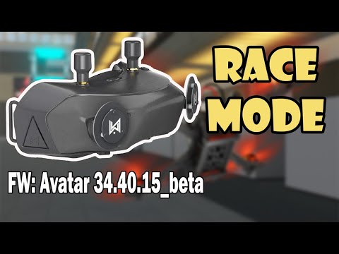 Видео: Что это Race Mode Avatar Walksnail ? (fw: 34.40.15_beta)