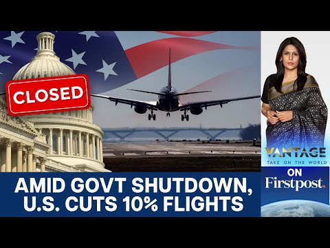 Видео: США сокращают количество рейсов на 10% в связи с 37-м днем ​​исторического приостановки работы пр...