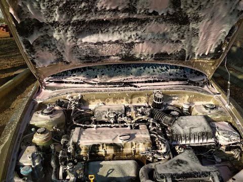 Видео: Как я мою двигатель моего  Hyundai Accent . Безопасная мойка двигателя