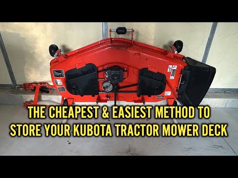 Видео: Недорогое хранилище для газонокосилки Kubota BX2680, BX2380, BX1880, BX23s, B2601, B2301.