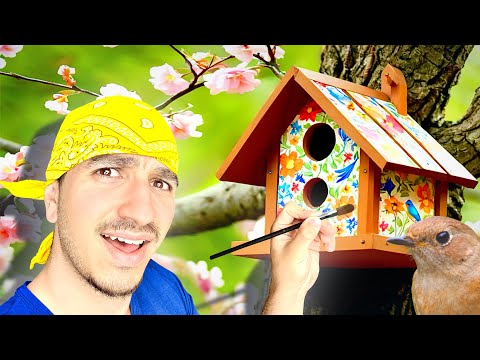 Видео: Направих най-гъзарската КЪЩА ЗА ПТИЦИ в квартала..🐥🎨
