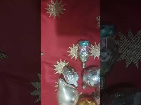 Видео: Новогодние советские игрушки,первая распаковка,часть 3