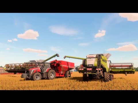 Видео: FS22  / Карта HORSCH AgroVation / #47 Завершение уборки рапсового поля 85,3 Га Lexion 760TT, 8700