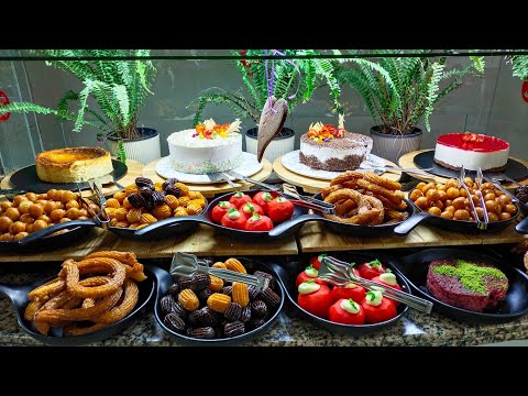Видео: ЧЕМ КОРМЯТ В  ОТЕЛЯХ ТУРЦИИ НА ОБЕД  "QUEEN'S LE JARDIN" 5*.КЕМЕР.
