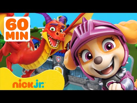 Видео: ПАВ Патруль: Приключения с драконами и спасение! 🐉 1 час | Nick Jr.