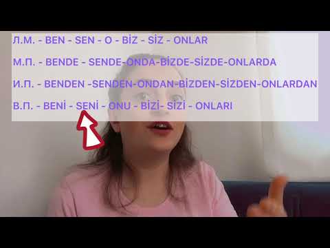 Видео: МЕСТОИМЕНИЯ ВО ВСЕХ ПАДЕЖАХ НА ТУРЕЦКОМ❗️ #турецкийязык #падежинатурецком