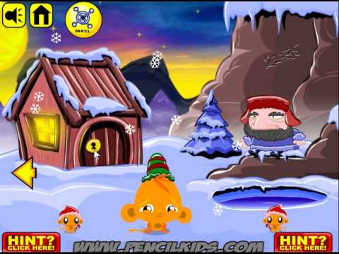 Видео: Monkey GO Happy North Pole. Walkthrough / Счастливая обезьянка. Северный полюс. Прохождение