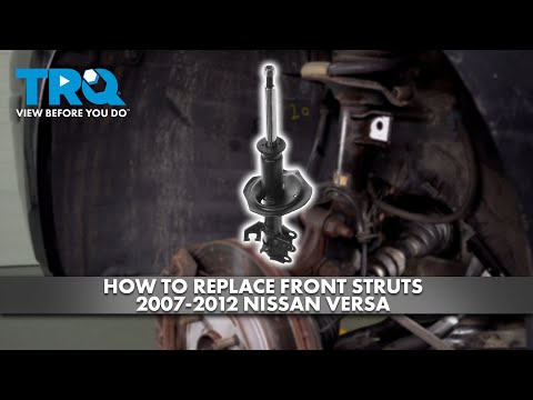 Видео: Как заменить передние стойки Nissan Versa 2007-2012