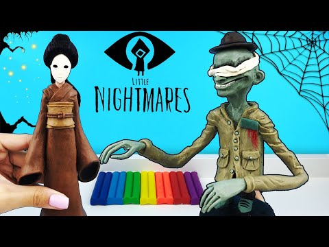 Видео: Слепой уборщик и Хозяйка из игры Маленькие Кошмары Little Nightmares | Лепим фигурки из пластилина