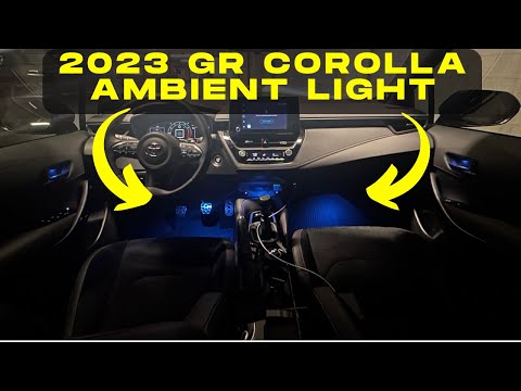 Видео: Как установить подсветку пространства для ног на Corolla GR 2023 года
