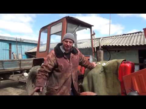 Видео: Как заводим трактор в мороз.