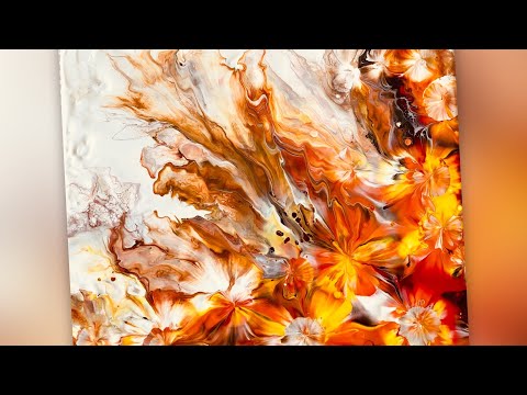 Видео: Потрясающая акриловая заливка «Blow and Kiss» с потрясающими эффектами на негативном пространстве