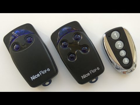 Видео: Как самостоятельно прописать пульт Nice Flor-s. Брелок (оригинал и аналог) на ворота шлагбаум Nice