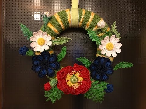 Видео: 😍 Мастер класс 😍 «Венок с полевыми цветами» крючком.