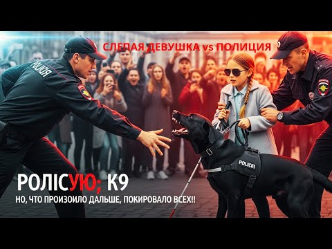 Видео: Полиция напала на слепую девушку и её пса-поводыря — то, что произошло дальше, шокировало всех!.