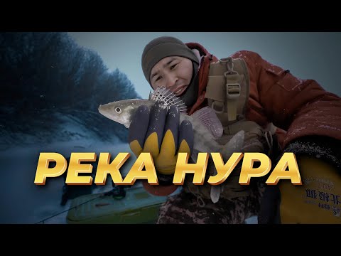 Видео: Зимняя река Нура; всегда разная - всегда РЫБНАЯ!!!