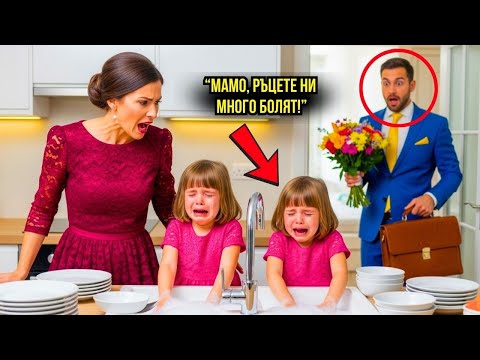 Видео: БЛИЗНАЧКИТЕ БЯХА ПРИНУДЕНИ ОТ МАЩЕХАТА СИ ДА ИЗМИЯТ 300 ЧИНИИ – БОГАТИЯТ БАЩА СЕ ПРИБРА У ДОМА И