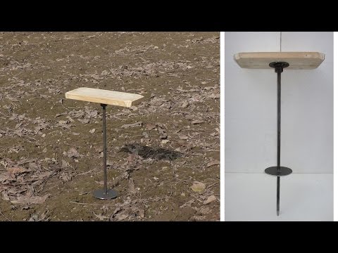 Видео: стульчик на одной ножке для охоты и рыбалки