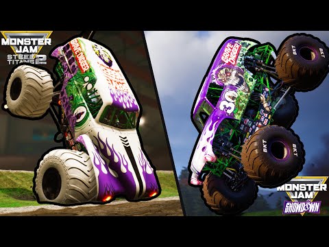 Видео: Monster Jam: Steel Titans 2 против Monster Jam Showdown