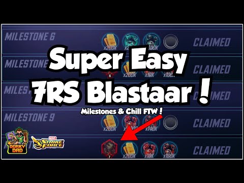 Видео: 7RS Blastaar — СУПЕРпростой способ! | Они ослабили Node 3! | Marvel Strike Force | MSF