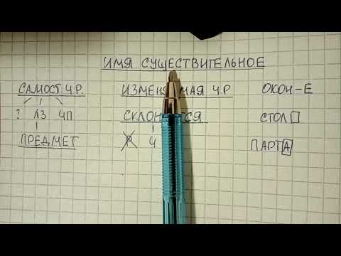 Видео: Имя существительное – что это за часть речи понятным языком, что она обозначает и как изменяется